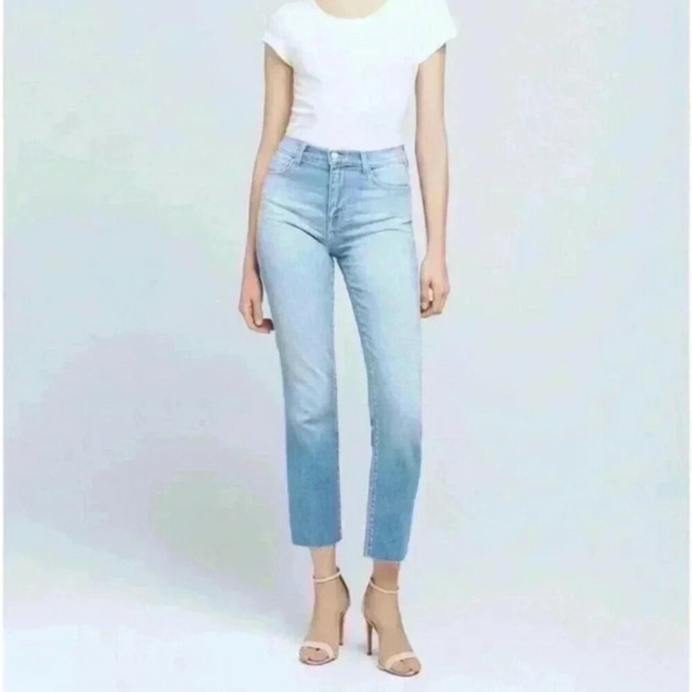 L'AGENCE Sada High Rise Cropped Slim Omaha Jeans 25